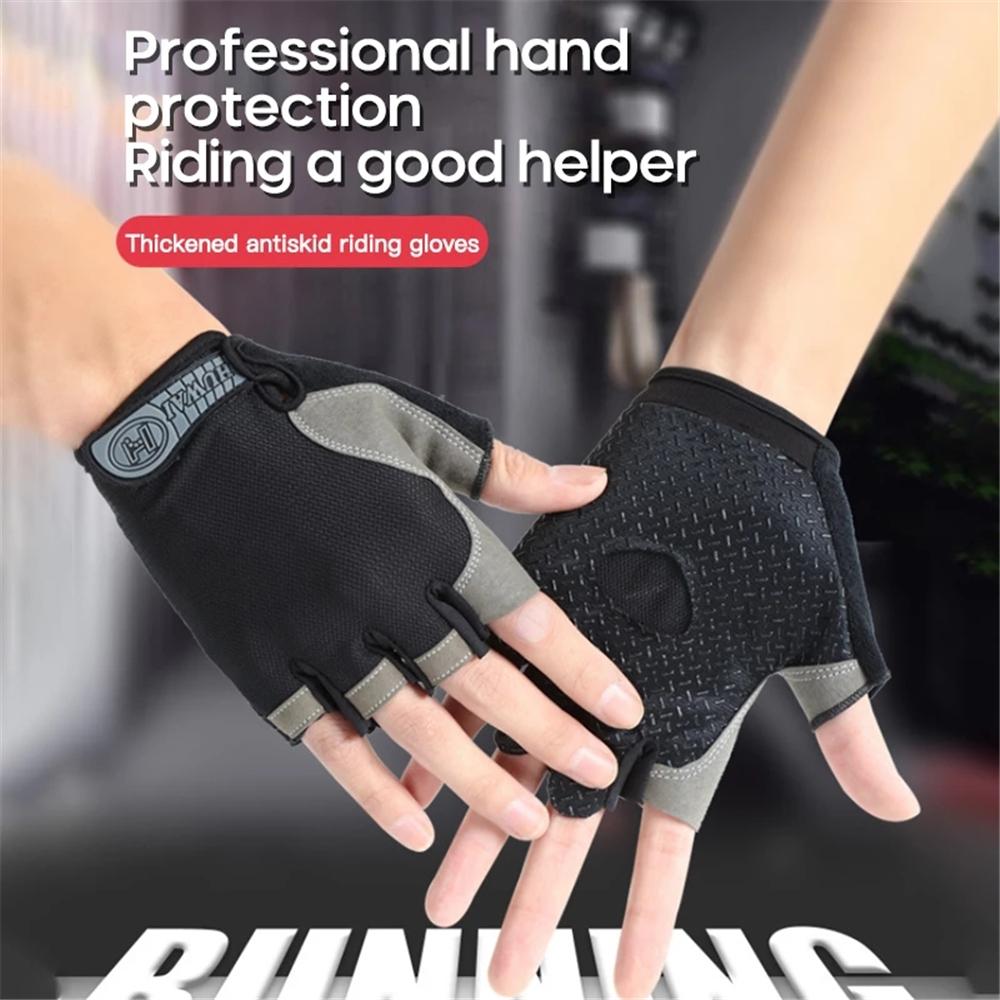1 Pair Durable Half Finger MTB Outdoor Cycling Gloves Bodybuilding Bicycle Gloves Riding Gloves