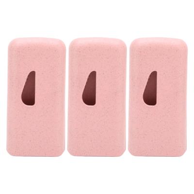 3 шт. Портативный резак для лекарств Пластиковый инструмент для разделения лекарств для детей Пожилых людей Розовый