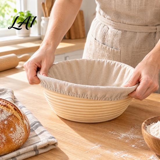 Oval Sourdough Basket Cloth Banneton Proofing Liners Set for Baking Reusable Dough Fermentation Cover Bread Baking Essentials Round And Banneton,