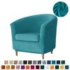 Velvet Tub Sofa Cover Stretch Soft Single Club Bath Sofa Chair Slipcover Bar Counter Armchair Covers with Seat Cover Home Hotel