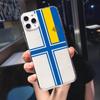For Samsung A12 A32 A33 A53 A22 A50 A21S A23 A71 A51 A52 A70 A72 A73 A31 A40 A03 S A02S A10 A13 Ukraine Flag Pattern Clear Case