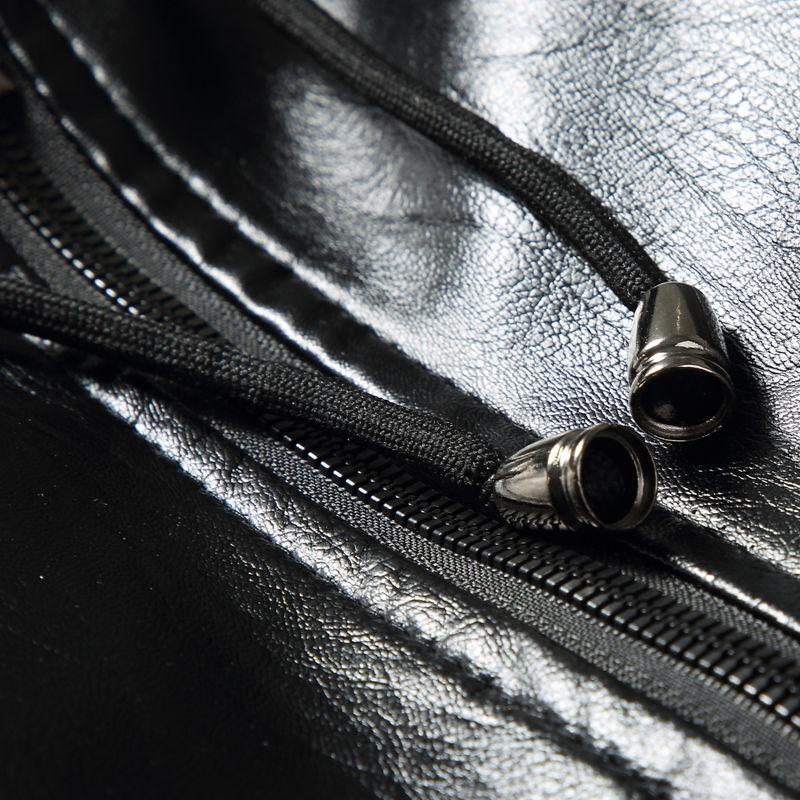 Осенне-зимняя красивая теплая бархатная толстая кожаная куртка мужская куртка с капюшоном и бархатная толстая меховая куртка парка пальто