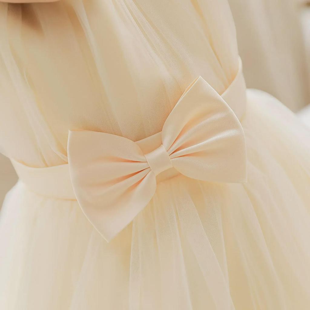 Платье-пачка принцессы из сетки для девочек — наряд для девочки-цветочницы или дня рождения