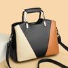 Сумки через плечо с узором Color block Высококачественные ПУ Женские Новые Маленькие Квадратные Сумки Дизайнерская сумка через плечо Сумка под мышку Винтажная Сумка