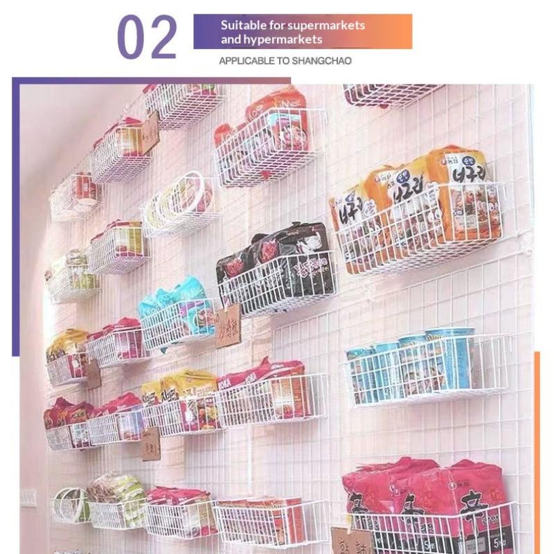 Металлическая декоративная корзина для хранения, сделай сам, железная решетка, цветочный горшок, подвесная полка, настенное искусство, рама, сетчатая витрина, украшение для дома