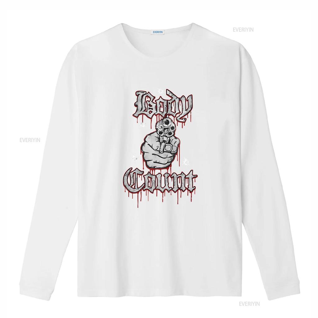 Body Count Говорит Дерьмо Черная Рубашка ОФИЦИАЛЬНАЯ винтажная Стиранная Удобная Универсальная homme Стильная дизайнерская одежда Повседневная мода