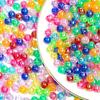 60/120 шт. 8 мм пузырчатые бусины смешанного цвета акриловый браслет круглые бусины цветные хрустальные украшения серьги ожерелье DIY изготовление ювелирных изделий