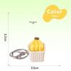 Fidget Toy Keychain 1Pcs 3D Vegetable Fruit Design Non-Lighted Soft Stress Reliever for Outdoor Travel Backpack Accessory
