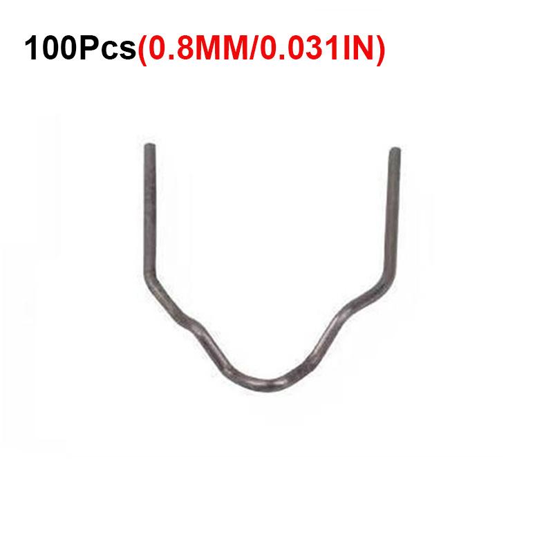 100 шт., скобы для горячего степлера для сварщика пластика, ремонт автомобильного бампера, сварочный аппарат, комплект из нержавеющей стали, автомобильные паяльные инструменты