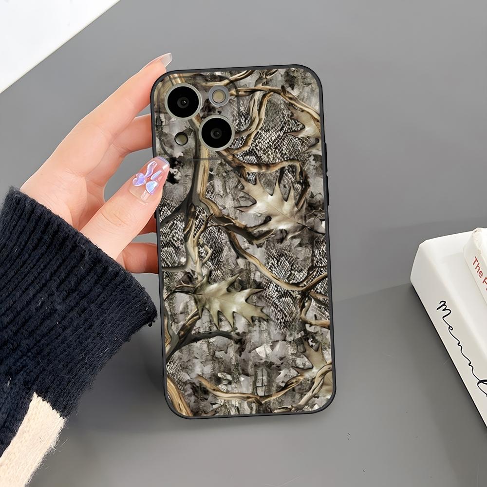 Камуфляжный чехол для телефона с рисунком оленьей охоты для iPhone 16 Plus 15 14 Pro Max 13 Mini 11 12 Xr X Xs 6 7 8 SE Plus Задняя крышка