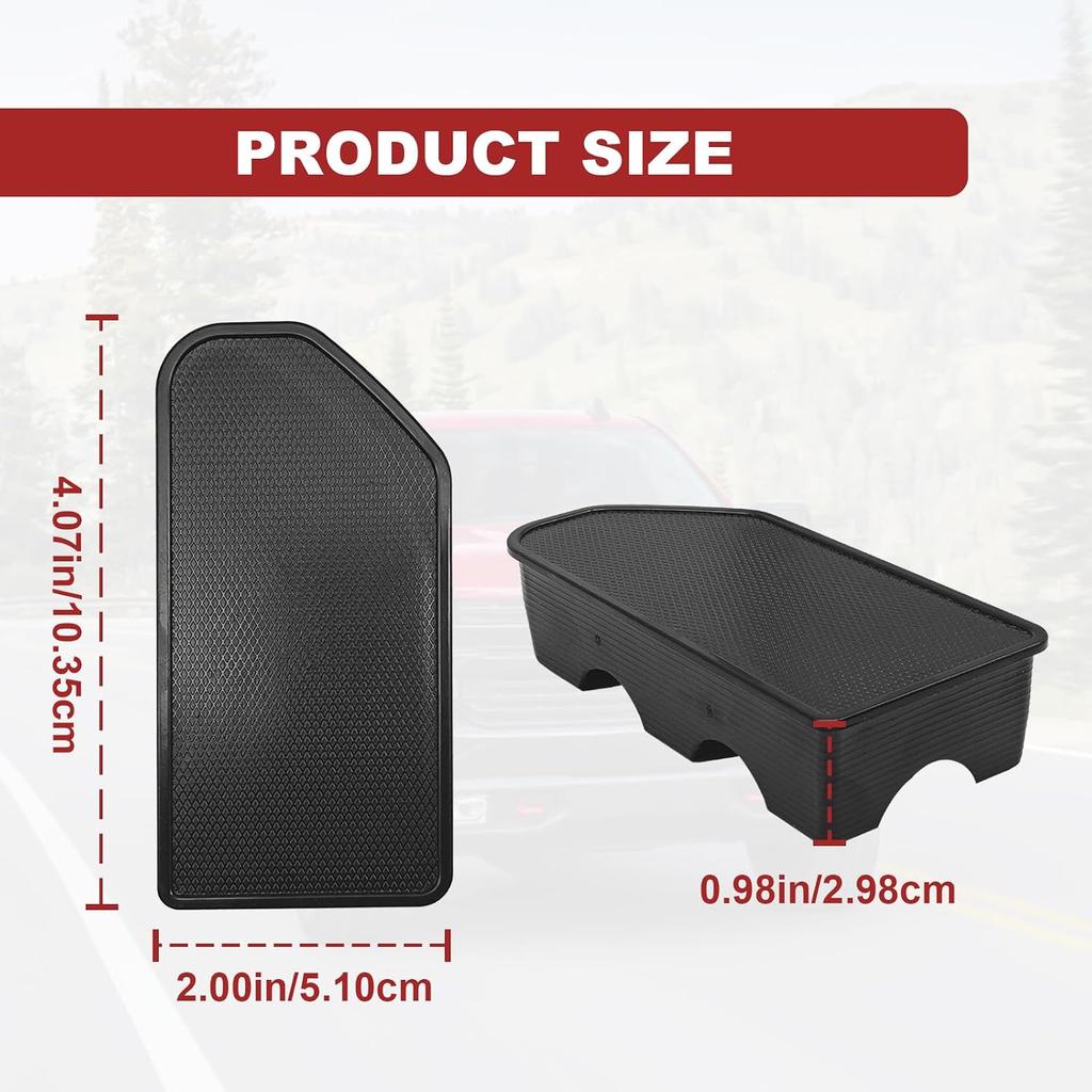 Pleoos Bed Rail Stake Pocket Covers Compatible with GMC Sierra 1500/Chevy Silverado 1500 2019-2023 2024 & Silverado/Sierra 2500/3500HD 2020-2024