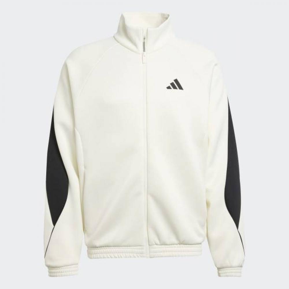 Adidas Stadium Track Top Loose Fit Full Length Zipper