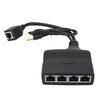 1 To 4 Out Gigabit Ethernet Splitter 1000Mbps RJ45 Network LAN Adapter Stable Performance for Cat8