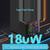180 Вт многопортовое быстрое зарядное устройство на нитриде галлия с USB и Type-C, ИИ-управление для мощной мобильной зарядки