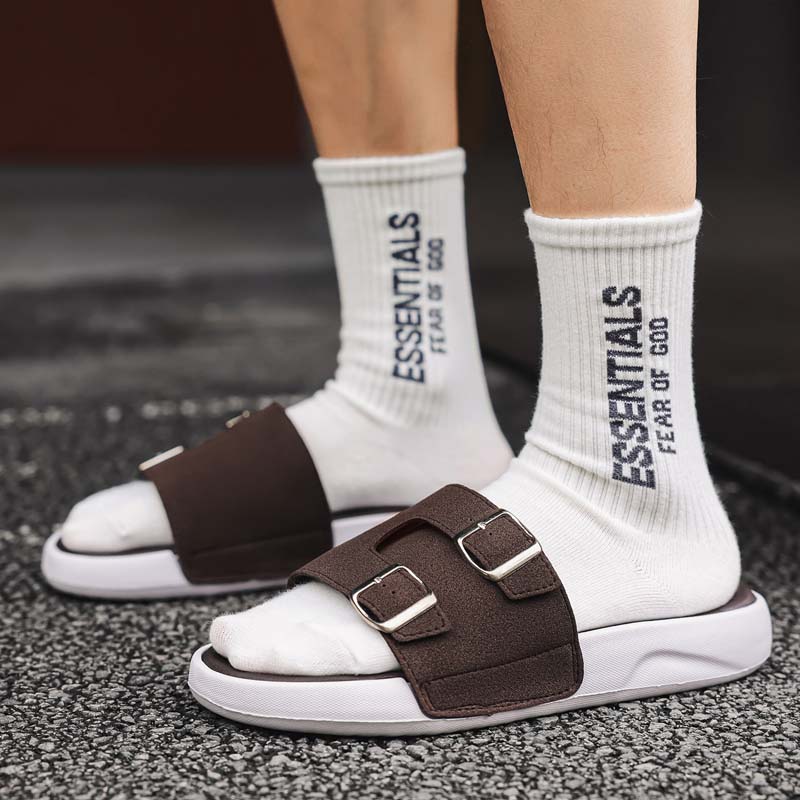 Summer Men's Beach Slippers Non-Slip Casual Slippers For Indoor Outdoor Men Water Shoes Sandals