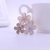 Модные цветы брошь шарф пряжка букет горный хрусталь зажимы для шарфа для женщин ювелирные изделия