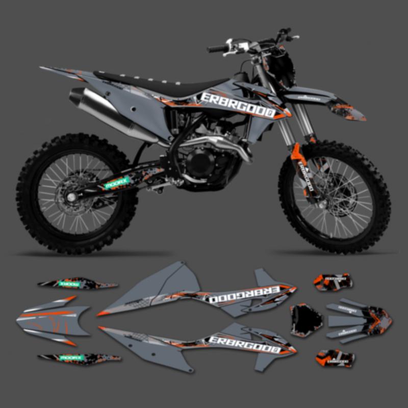 PowerZone Для KTM EXC EXC-F 2020 2021 2022 2023 150 200 250 300 350 450 500 Индивидуальные Графические Наклейки Комплекты Для 19-22 SX SXF