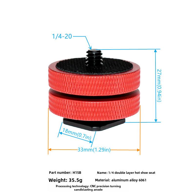 Кронштейн Flash Cold Shoe с винтом 1/4 для мобильного подвеса