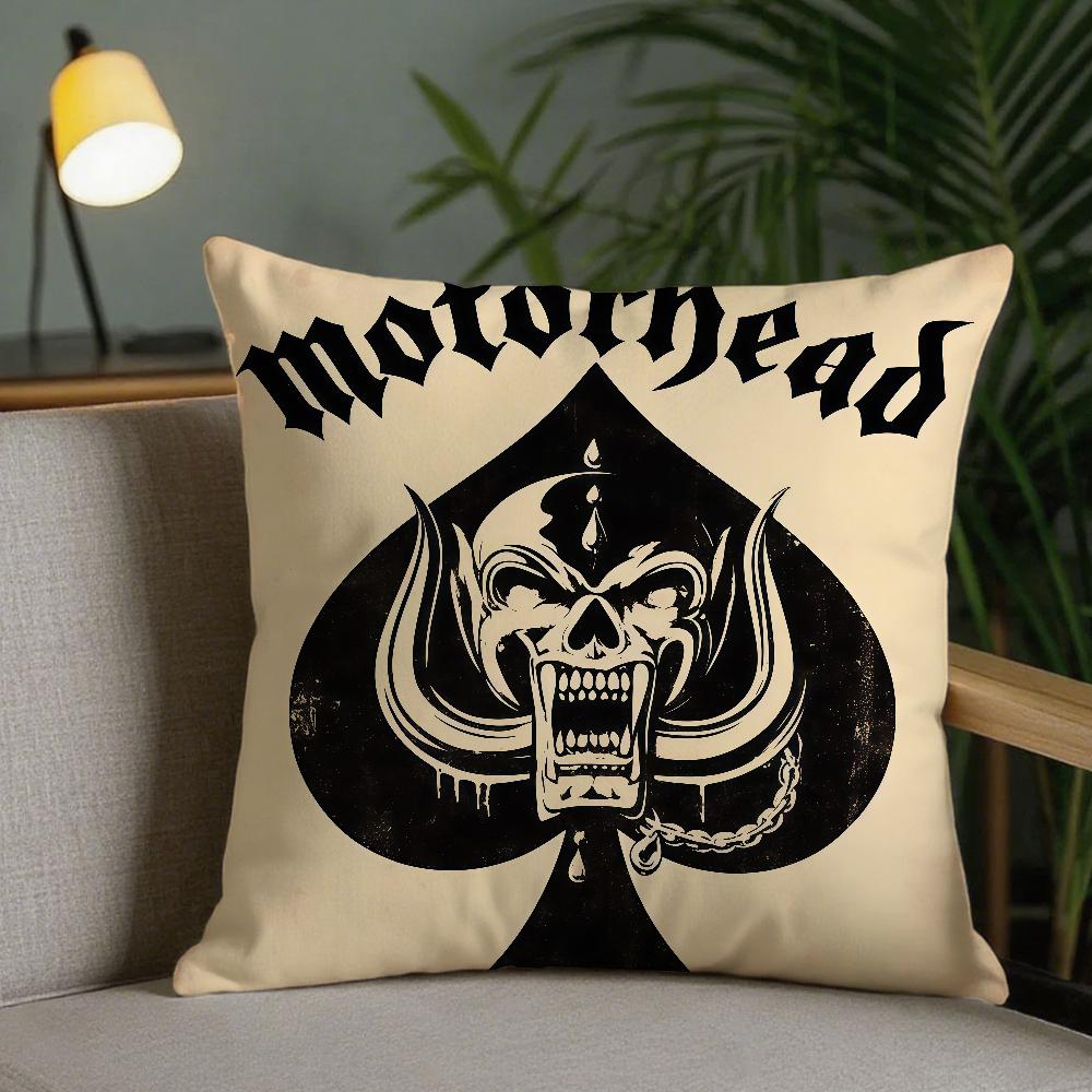 Band MMotorhead Pillow Case Square DoubleSided Printing Sofa Cushion Cover Pillowcase Bedroom Bedside