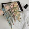 Sweet Embroidered Lace Scarf Printed Narrow Long Scarves Retro Floral Scarf  Wedding