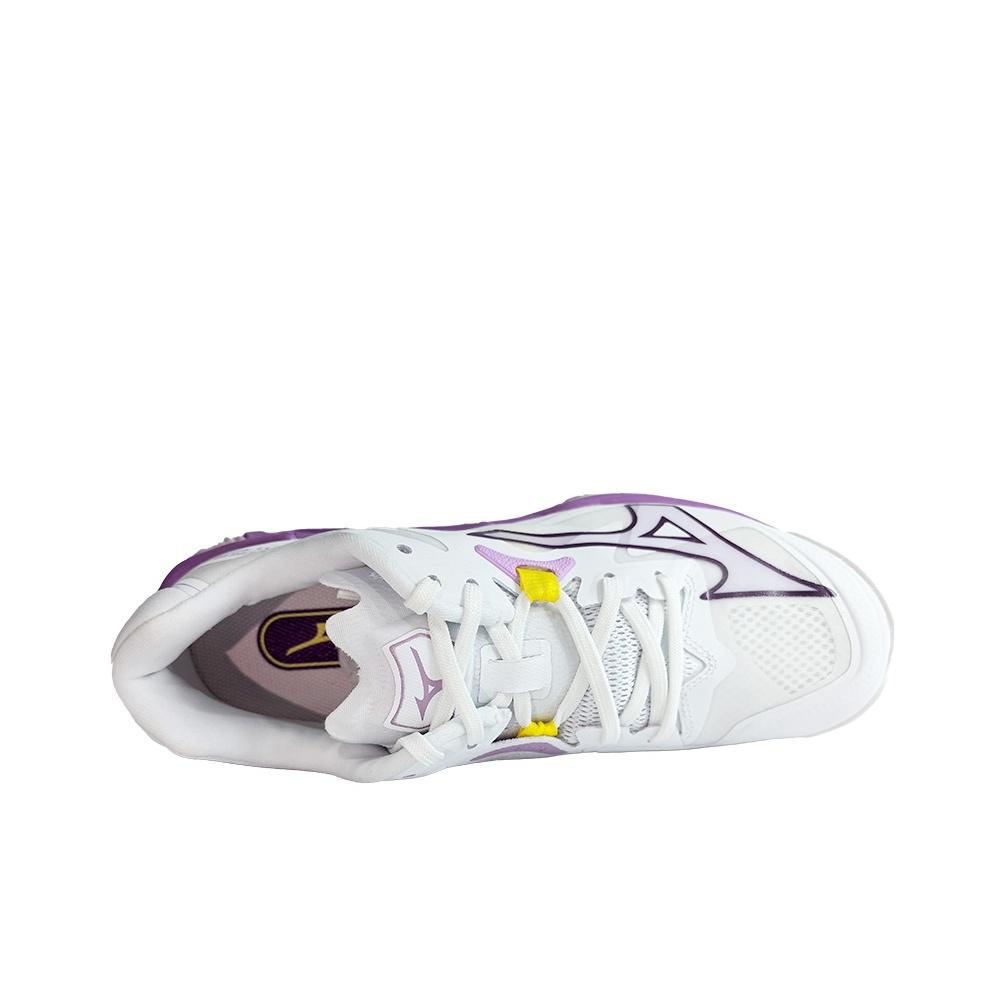 Mizuno Wave Lightning Z8 White Patrician Purple Женские кроссовки Quince V1GC240010