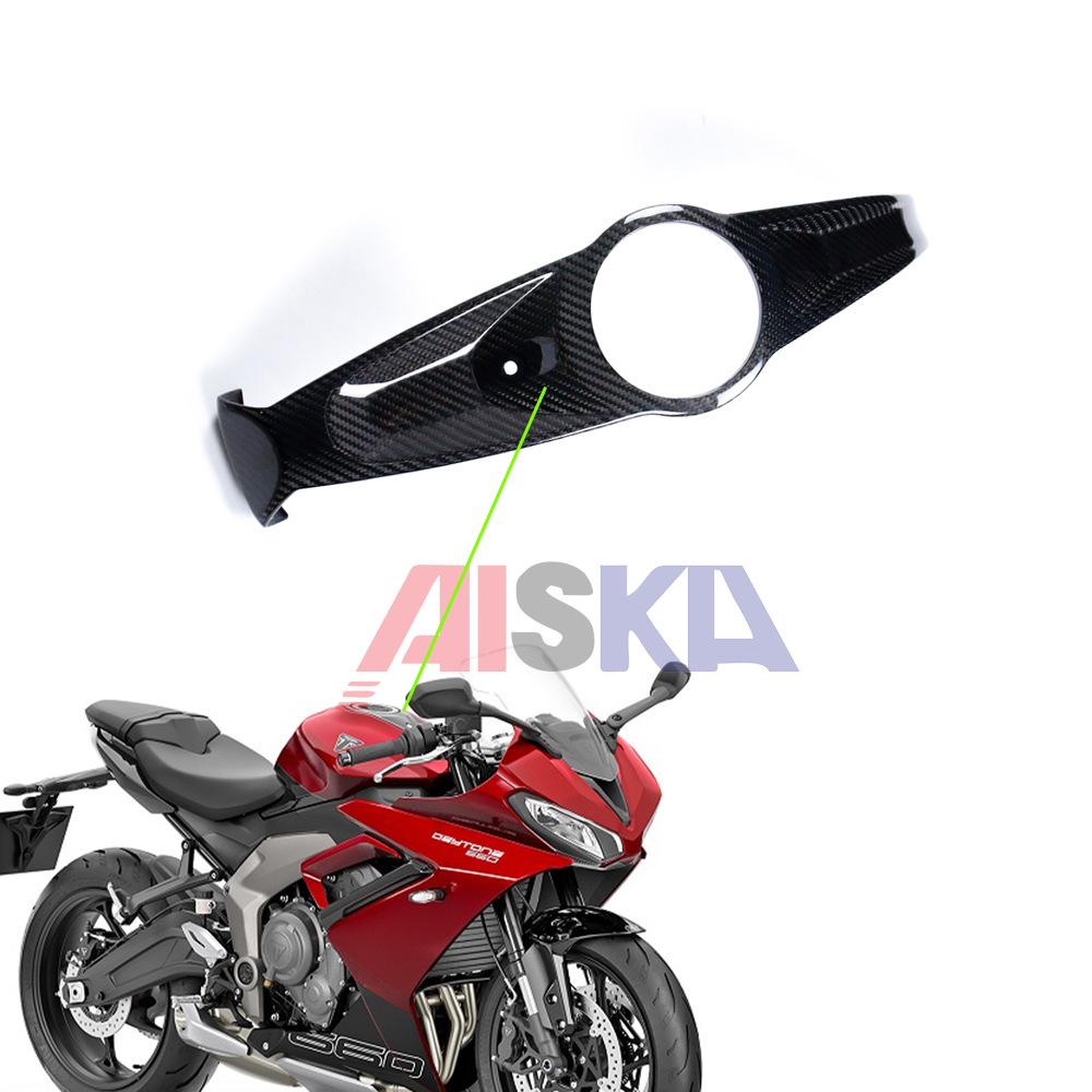 Triumph Daytona 660 Motorcycle Carbon Fiber Front Fender & Fuel Tank Cover Panels