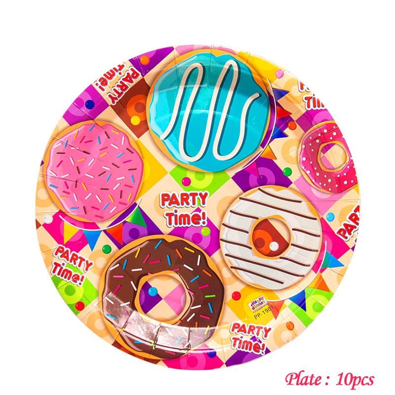 Delightful Donuts Theme Party Supplies For Kids Birthday With Plates Cups And Decor