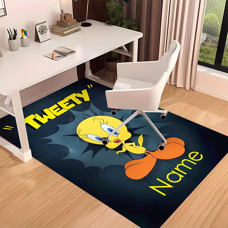 Custom personalization Tweety Print Area Rug - Soft, Washable Non-Slip Indoor Mat,Living Room,Home&Office Decorative Rug