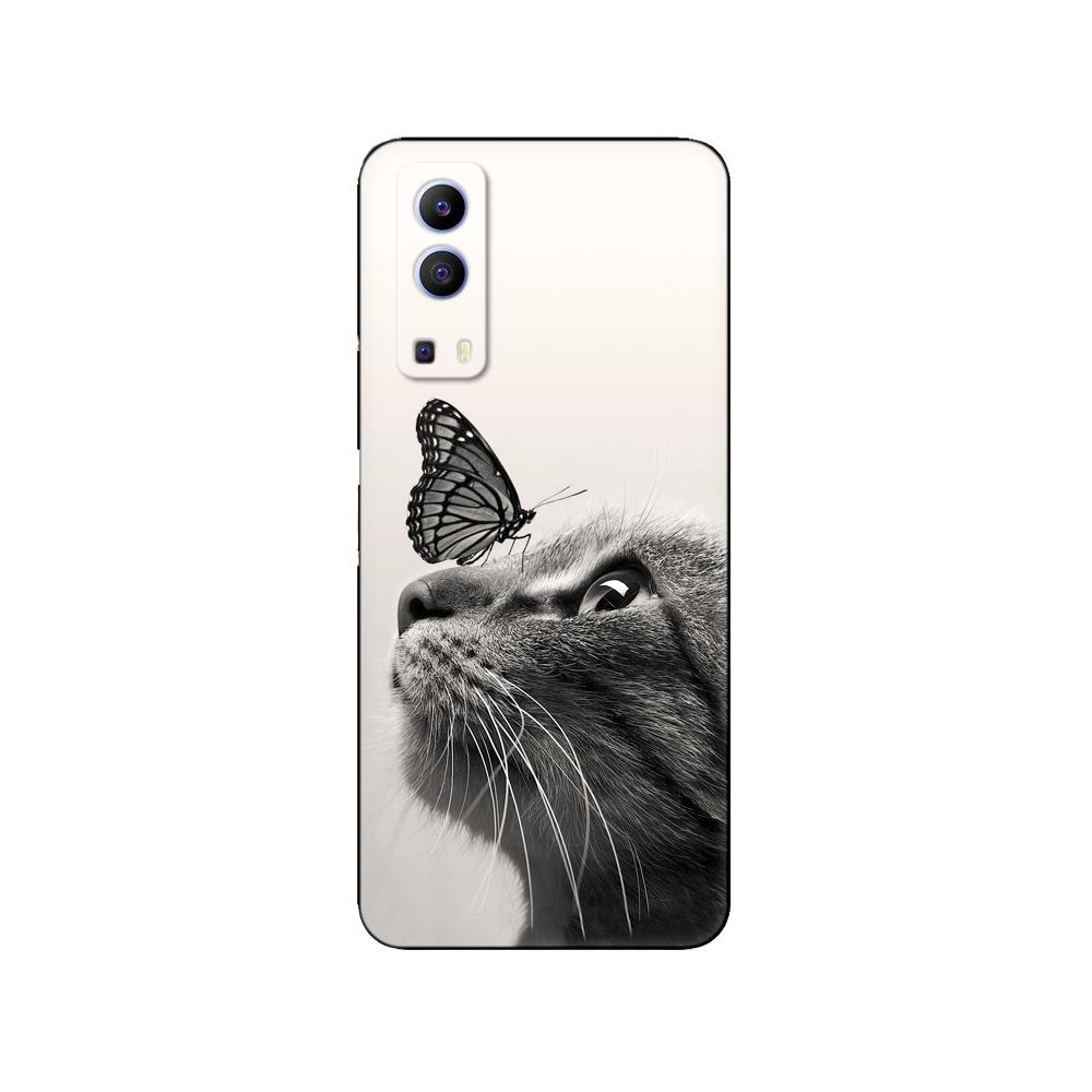 Чехол для vivo Y72 5G, мягкая силиконовая задняя крышка для vivo Y72 5G V2041, чехлы для телефонов vivoY72 Y 72 5G, противоударный черный чехол из ТПУ