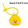 Waterproof Silicone Bee Keychain Cute 3D Mini Storage Bag Durable Cartoon Coin Purse  Boys Girls