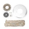 Sprocket Chain Kit 410 Drive Sprocket 13T Gear 114 Links Chain Flywheel Steel Multi Purpose Combo