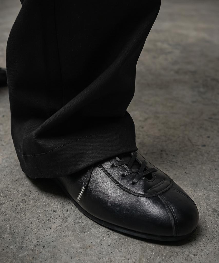 Firenze Atelier [Second.A] Унисекс Ретро Повседневные Кроссовки Sn5600Ux [Морщинистый Черный]
