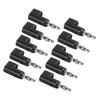 10pcs 4mm Stackable Banana Plug Connectors Solderless Banana Plugs for Security Accessories