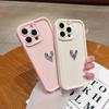 Блестящий 3D Силиконовый Мягкий Чехол-Сердечко для iPhone 17 16 15 14 13 12 11 Pro Max 16 15 14 Plus 17Pro 16E Конфетный Матовый Чехол