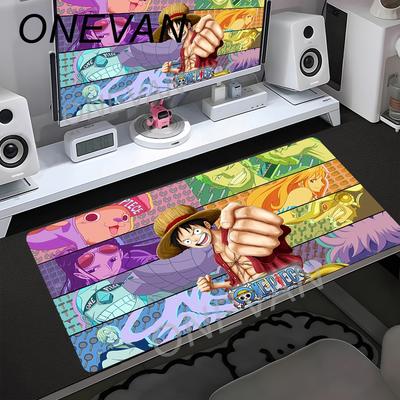 ONE PIECE Луффи Коврик для мыши Игровой коврик для стола Водонепроницаемый Противоскользящий Коврик для мыши Большой Расширенный Коврик для мыши Аниме Скоростной Коврик для стола XXL