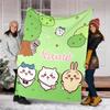 Personalized Custom Name Blanket - Chiikawa Print Design,Blanket for Sofa,Bed,Travel,Camping - Soft and Warm, Great Gift