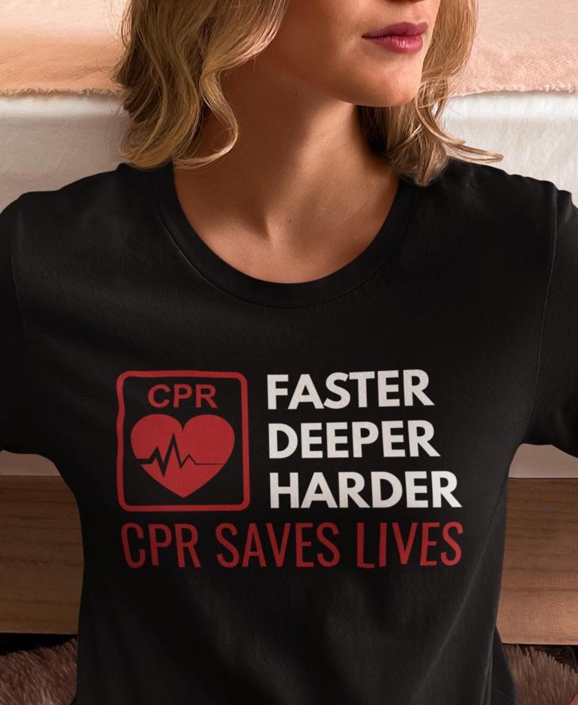 CPR Saves Lives Tee: EMT Rescue Medical Gift