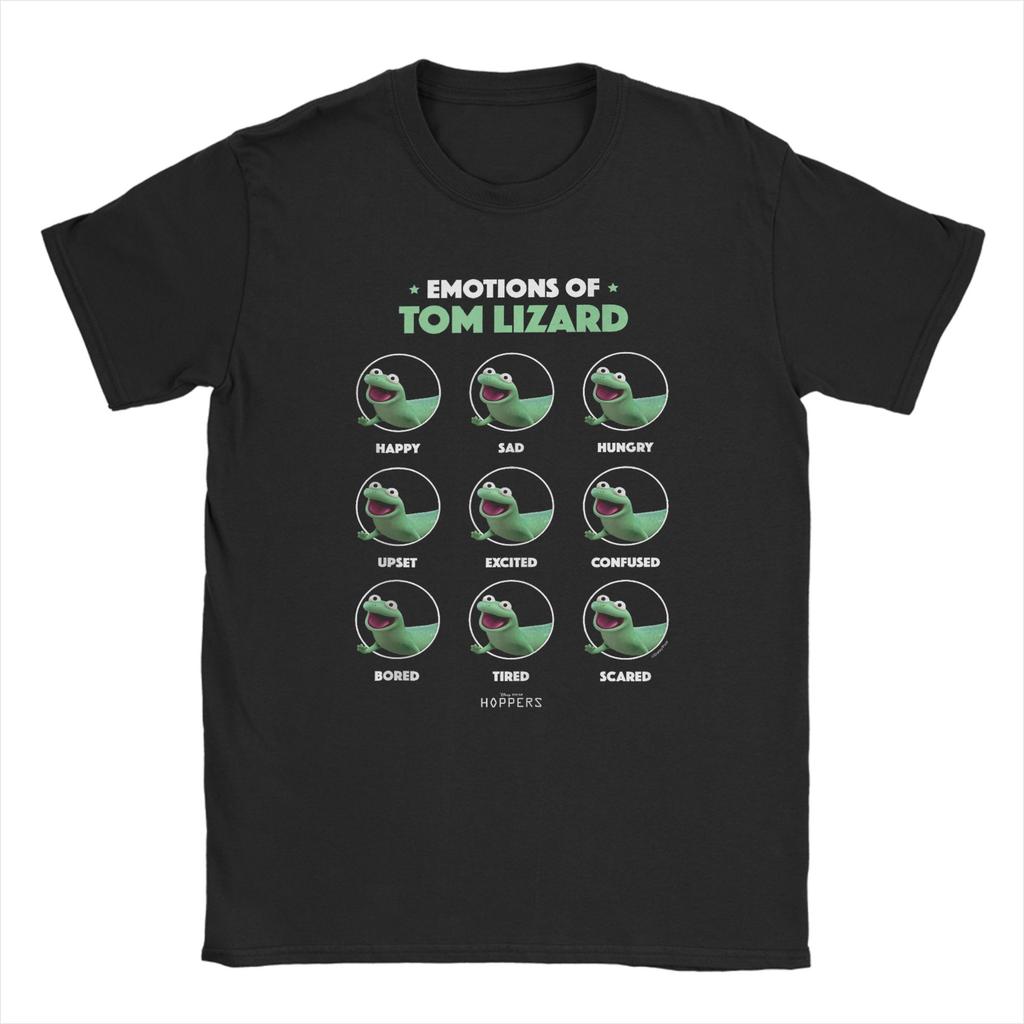 Unisex Hoppers Tom Lizard Retro Text T Shirts Cotton Clothing Funny Short Sleeve Round Neck Tees Birthday Present Tshirts