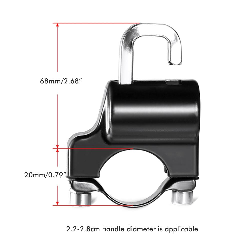 Замок для мотоциклетного шлема, водонепроницаемый и устойчивый к ржавчине, подвесной крючок для аккумулятора автомобиля