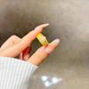 Unique Crystal Split Ring Vintage Adjustable Finger Rings Exquisite Round Crystal Ring  Ladies