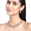 Marquise Melody Rose Gold Plated Necklace Set for Women