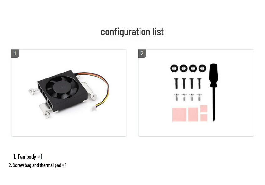 Регулируемый вентилятор PWM для Raspberry Pi CM5 с термопастой и отверткой, решение для охлаждения 5 В 1 Вт