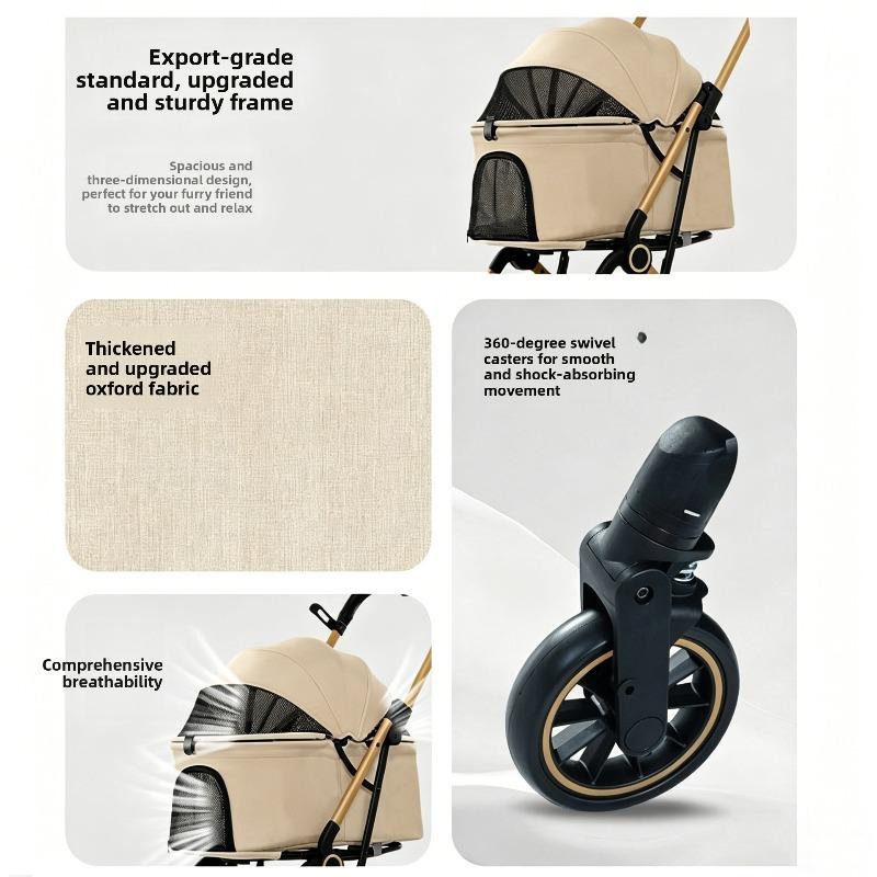 One Click Folding Pet Stroller Outdoor Cat Dog Portable Lightweight Stroller for Dog Dog Stroller Stroller for Dog Pet Stroller