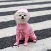 Full-coverage Dog Raincoat Transparent Hood with Rain Shoes Four-legged Rain Coat Waterproof One-piece Jumpsuit Pet Rain Jacket