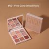 Gogo Dance Gold Foil Chocolate Eye Shadow Plate 603 Earth Color Series 614 Flash Peach Plate 612 Pure Desire Smoky Gray