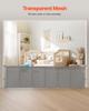 VEVOR Retractable Baby Gate, 870 mm Tall, Extends up to 2800 mm Wide, Retractable Gate for Kids or Pets, Mesh Material