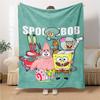 1Pc Spongebob Friends Adventure Blanket Soft Throw Blanket For Home Bedroom Bed Sofa Travel Office Solid Christmas Blanket