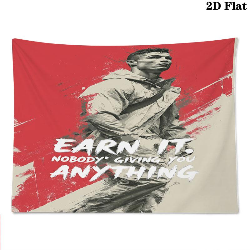 CR7 Wall Tapestry Aesthetic Wall Hanging Printed Fabric Blanket Decorative Tapestries for Bedroom Living Room Home Decor