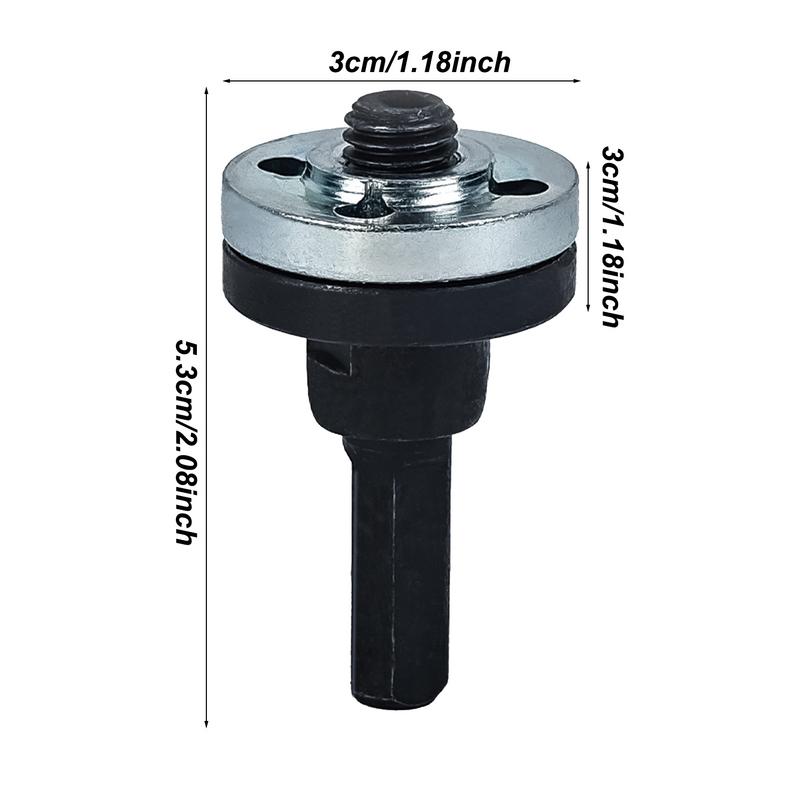 Drill Angle Grinder Adapter Adjustable Drill Angle Grinder Mandrel Adapter Disk Holder Rotary Driver Cutter Shaft Accessories