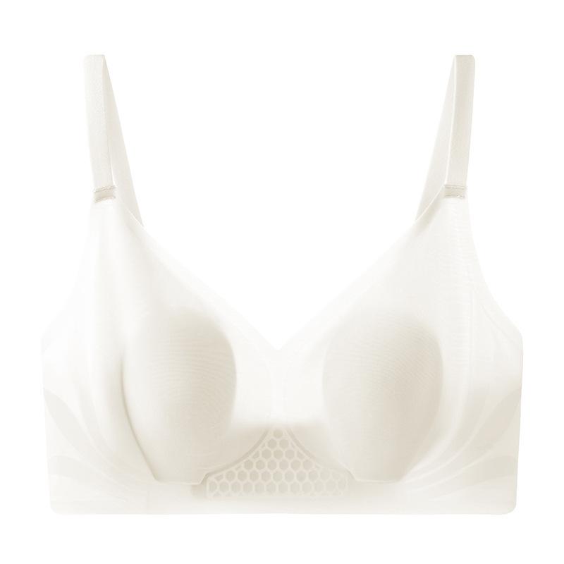 Cool rabbit ears, no traces, skin-friendly and small collection of secondary breasts, anti-sagging, no steel ring bra, breathable